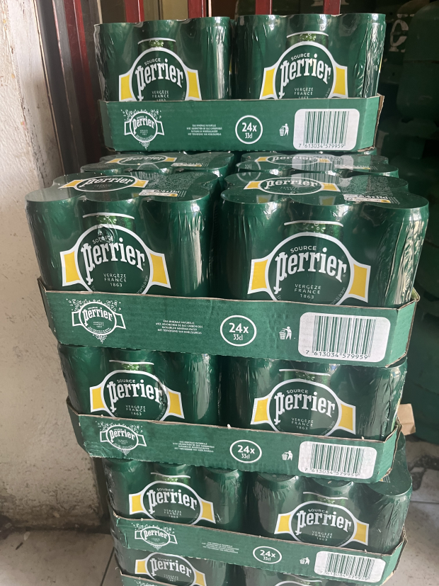 Cageot Eau gazeuse Perrier